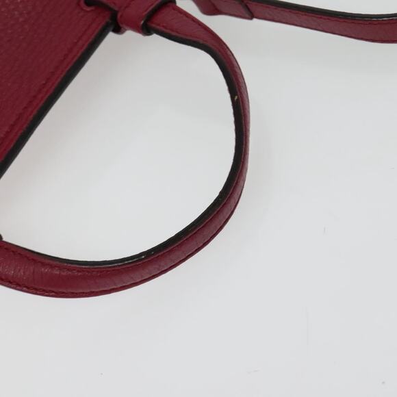 GUCCI Bamboo Daily Hand Bag Leather Pink Silver - Picture 7 of 16